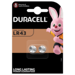Batterie per pile alcaline speciali LR43 Duracell in confezione da 2 pezzi