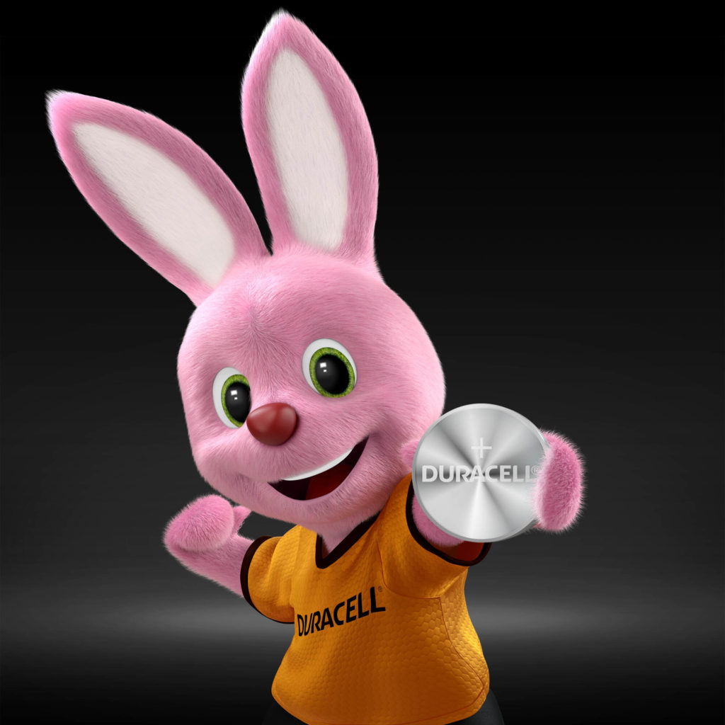 Il coniglietto Duracell presenta una batteria al litio speciale da 1620