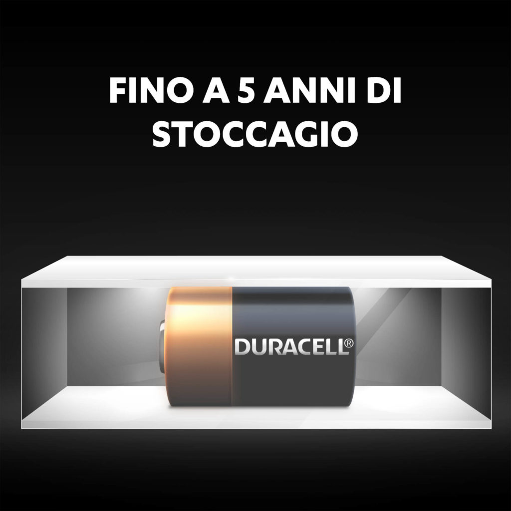 Le batterie alcaline speciali non utilizzate MN11 rimangono fresche e alimentate per un massimo di 5 anni in condizioni di conservazione ambientale